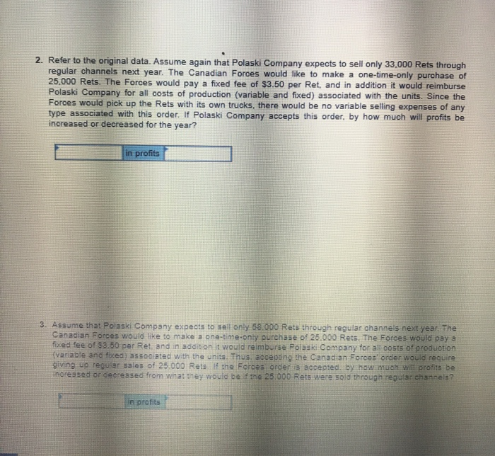 Solved 2. Refer to the original data. Assume again that | Chegg.com