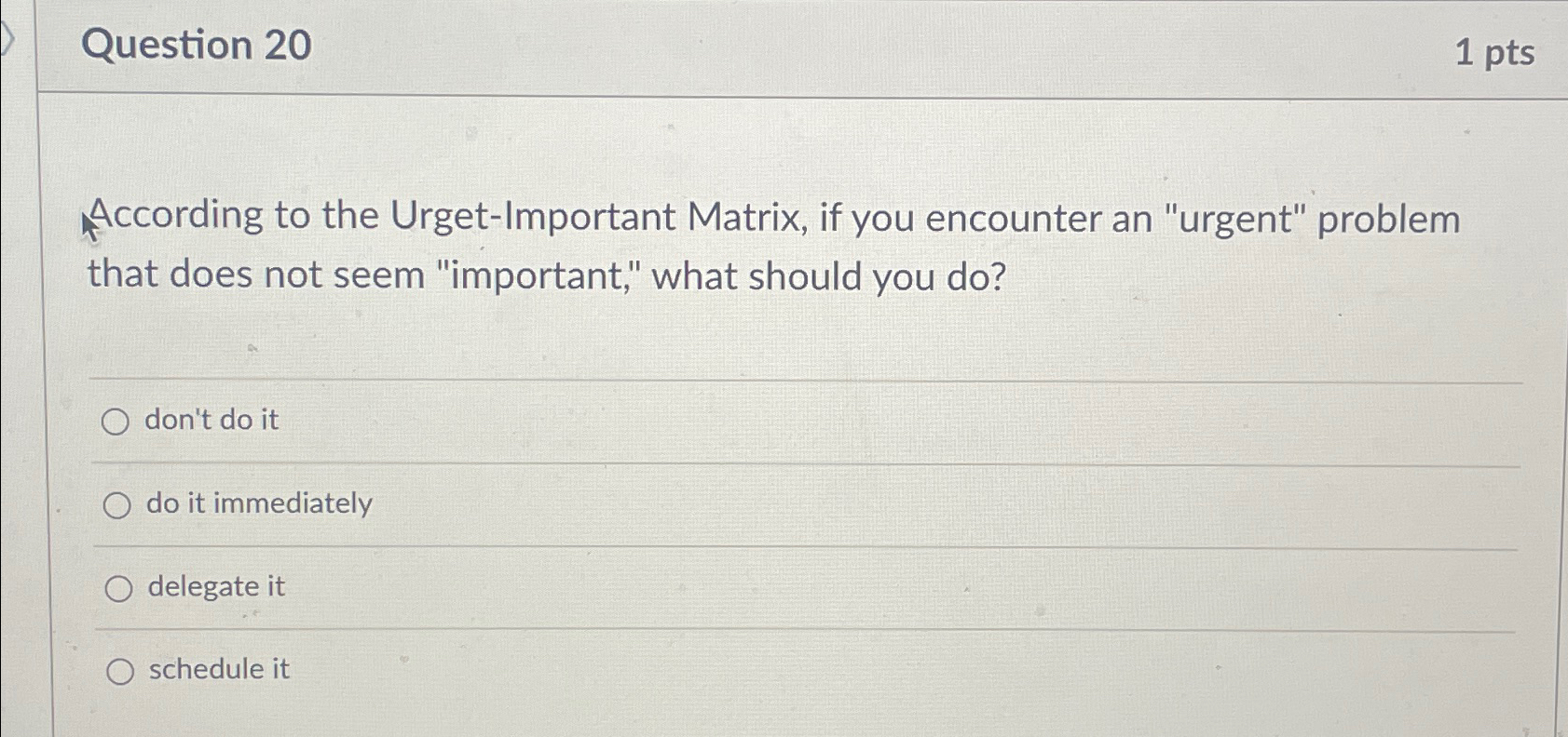 Solved Question 201ptsAccording to the Urget-Important | Chegg.com