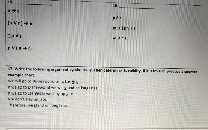 Valid Problems Solved use your knowledge of logic to determine the validity | Chegg.com