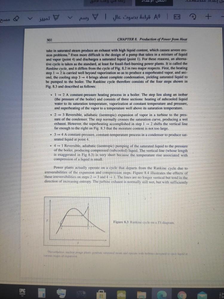 Solved 8 4 Steam Enters The Turbine Of A Power Plant Chegg