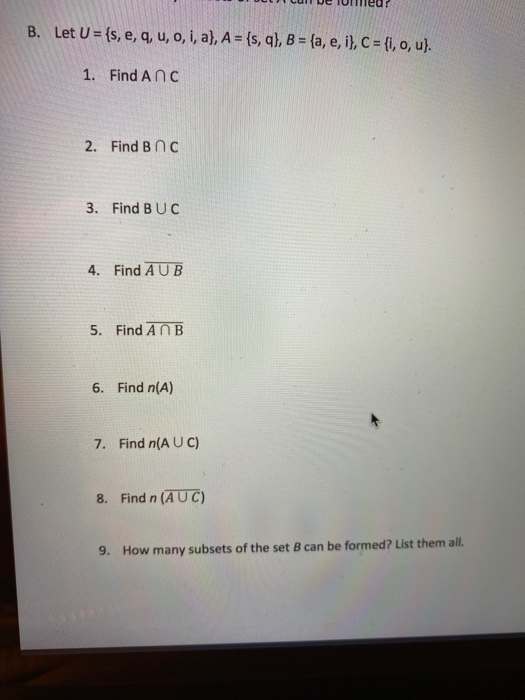 Solved B Let U S E Q U O I A A S Q B Chegg Com