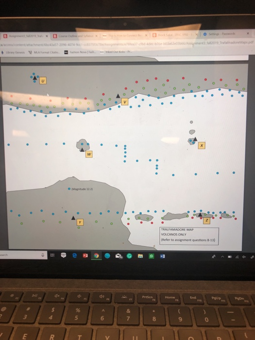 Solved Can you please do all the letters on the map they are | Chegg.com