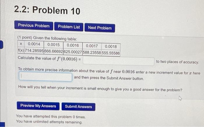 Solved 2.2: Problem 10 Previous Problem Problem List Next | Chegg.com
