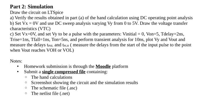 Solved Part 1: Hand Calculation Assume that VBE(on)=0.7 V, | Chegg.com