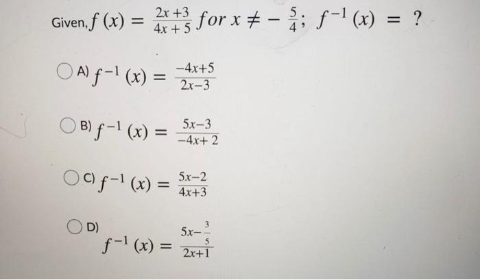 f x )= 2x 2 4x 5 - 1 3