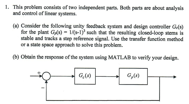 Solved This problem consists of ﻿two independent parts. Both | Chegg.com