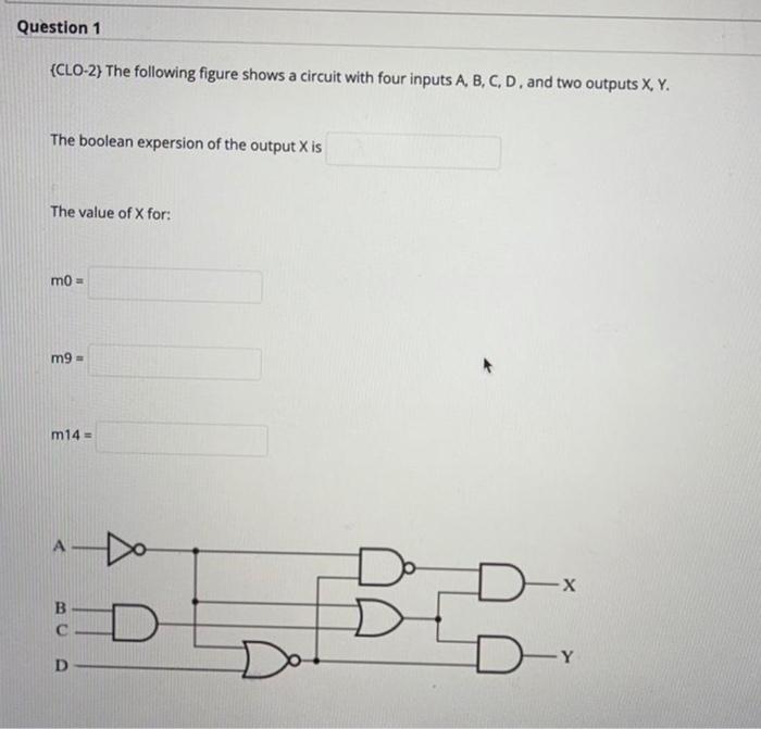 Solved Question 1 (CLO-2) The following figure shows a | Chegg.com