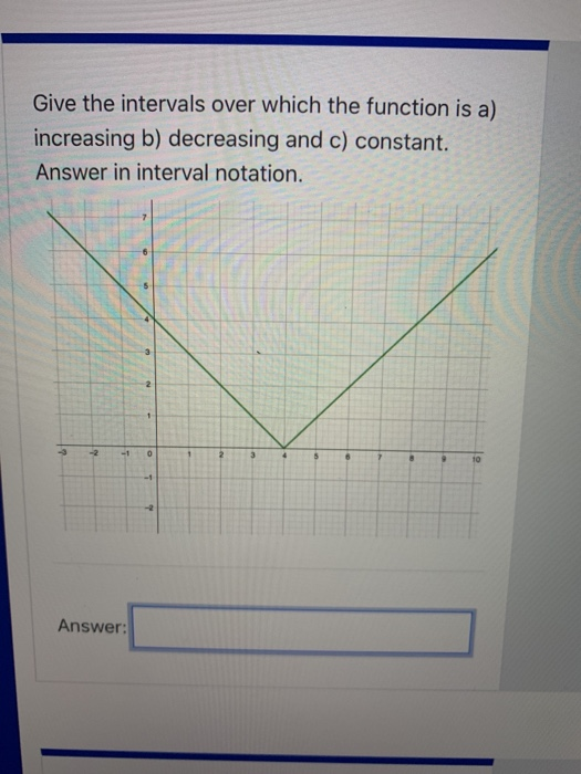 Solved Give the intervals over which the function is a) | Chegg.com