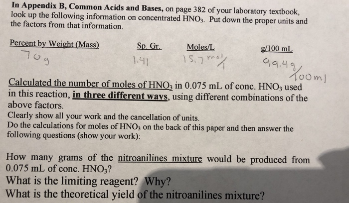 In Endix B Common Acids And Bases On Page 382 Chegg In Endix B Common Acids And Bases On Page 382 Chegg