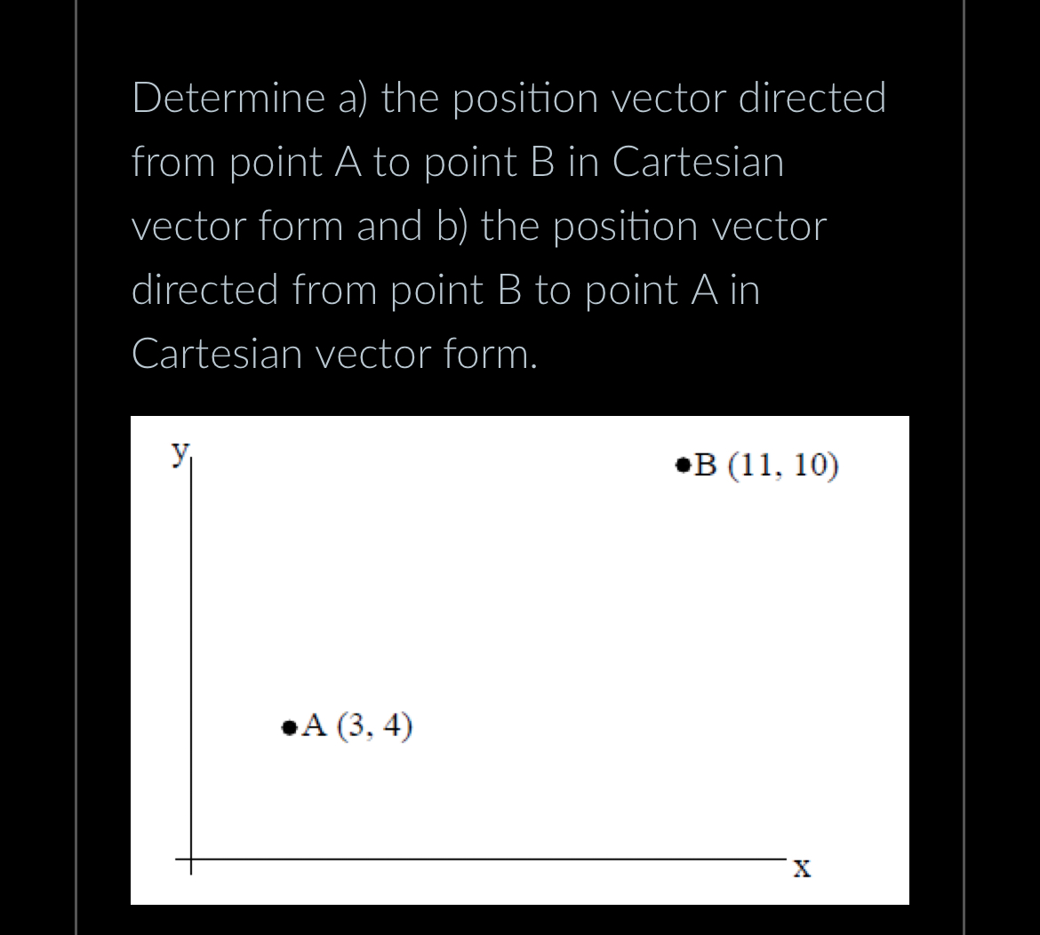 Solved Determine A) ﻿the Position Vector Directed From Point | Chegg.com