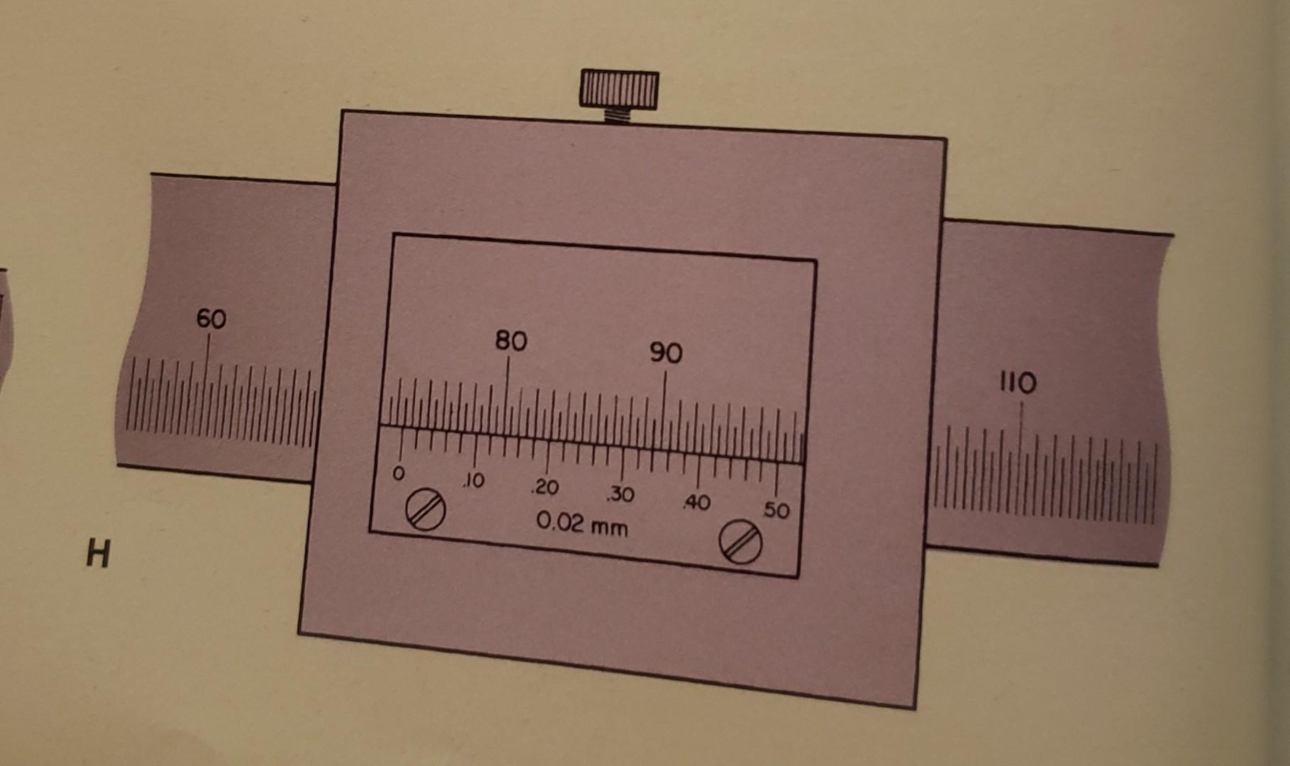 Solved make readings from the vernier scales shown below.