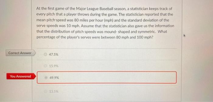 Solved At the first game of the Major League Baseball | Chegg.com