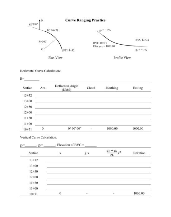 Solved Horizontal Curve Calculation