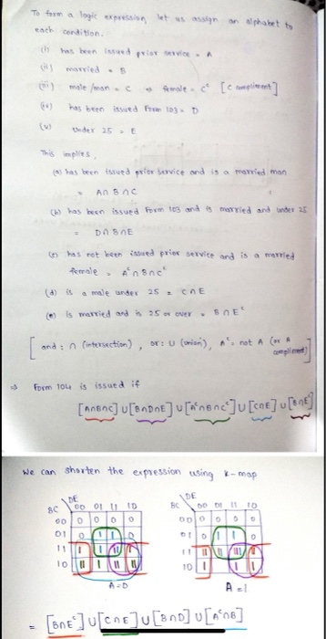Solved 2-19. Using a logic expression, define the conditions | Chegg.com