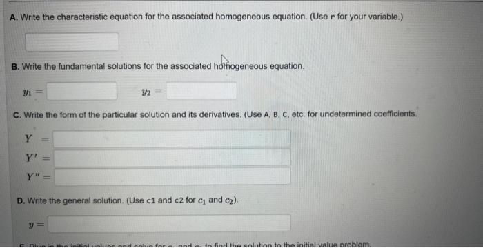 Solved (25 points) In this problem you will use undetermined | Chegg.com