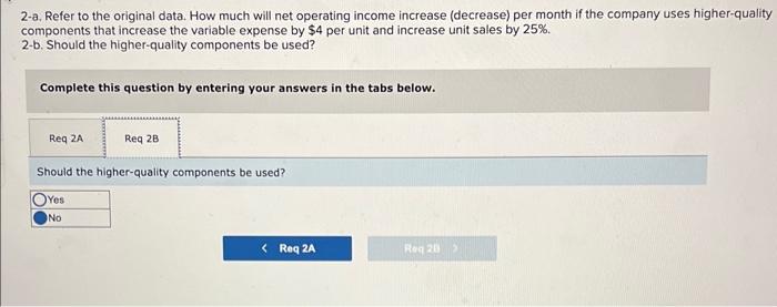 Solved Required: 1-a. How Much Will Net Operating Income | Chegg.com