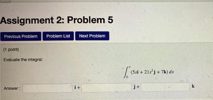 Solved Assignment 2: Problem 4 Previous Problem Problem List | Chegg.com