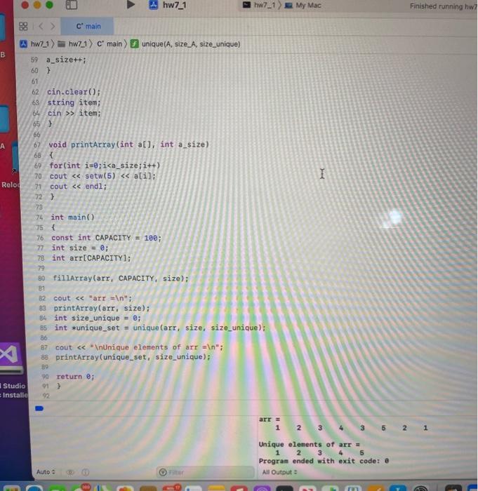 Solved using c++ ONLYMost of the coding is already complete! | Chegg.com