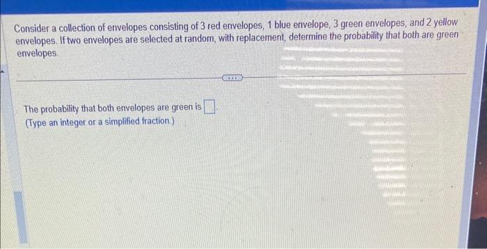 Solved Consider a collection of envelopes consisting of 3 | Chegg.com