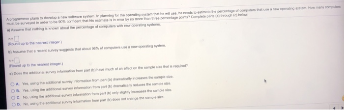 Solved A programmer plans to develop a new software system. | Chegg.com