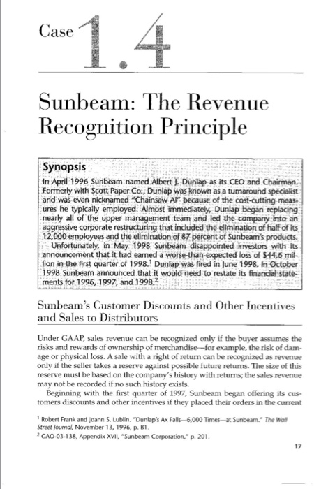 Sunbeam corporation essay 06 picture