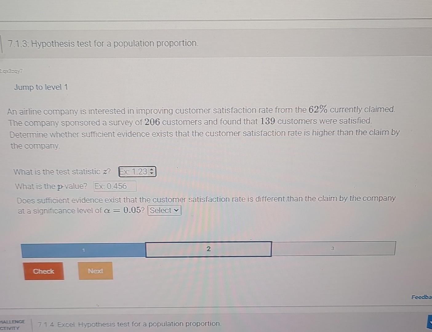 7.1.3 hypothesis test for a population proportion