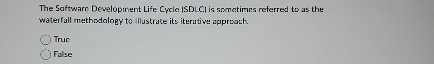 Solved The Software Development Life Cycle (SDLC) ﻿is | Chegg.com