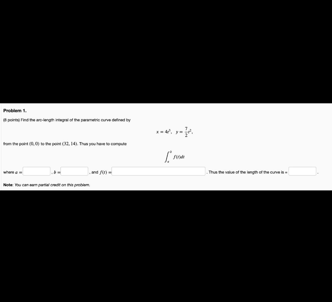 solved-problem-1-8-points-find-the-arc-length-integral-of-chegg