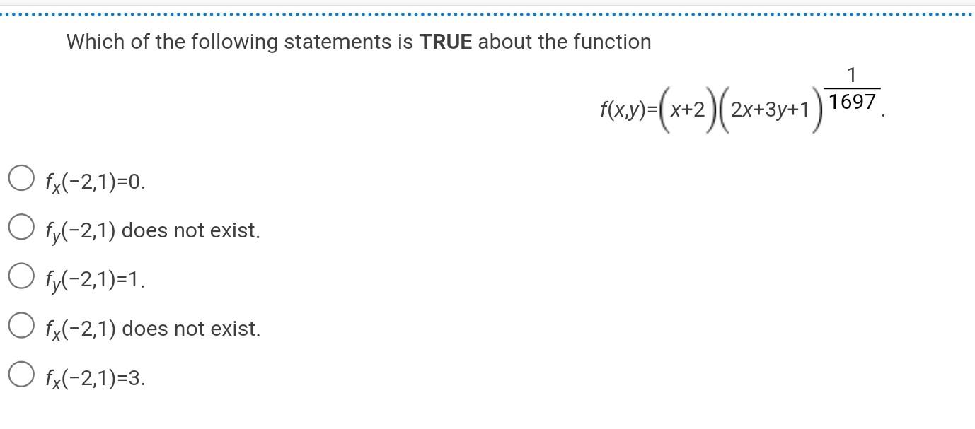 Solved Which of the following statements is TRUE about the | Chegg.com