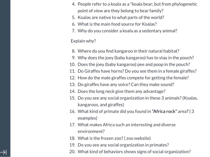 Solved 4. People refer to a koala as a "koala bear; but from