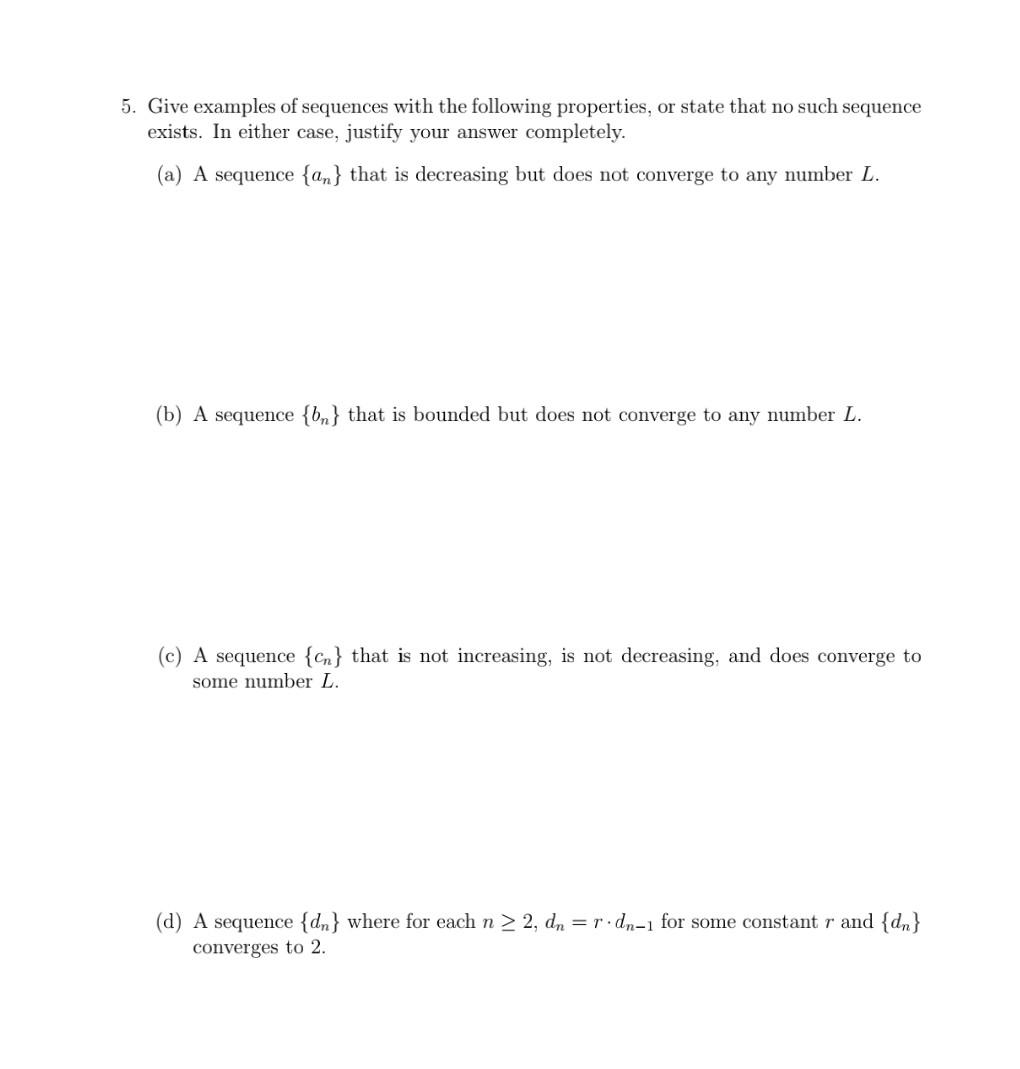 solved-5-give-examples-of-sequences-with-the-following-chegg