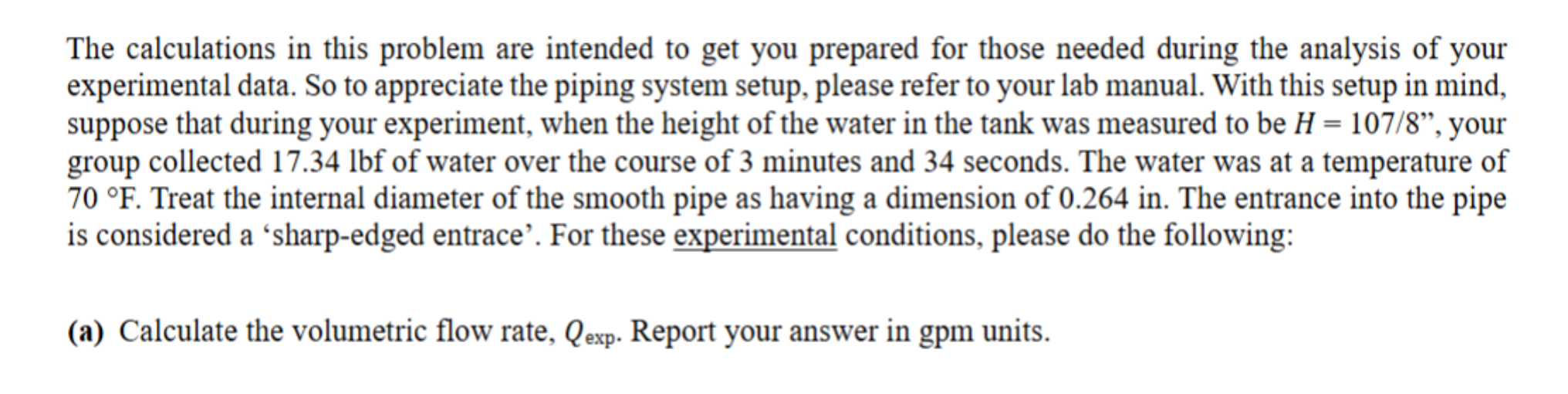 Solved The calculations in this problem are intended to get | Chegg.com