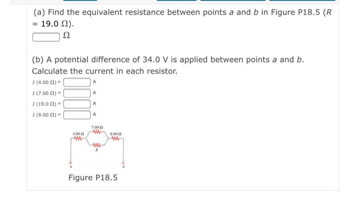 Solved (a) Find the equivalent resistance between points a | Chegg.com