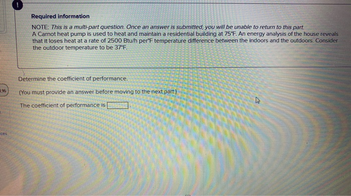 Solved Required information NOTE: This is a multi-part | Chegg.com