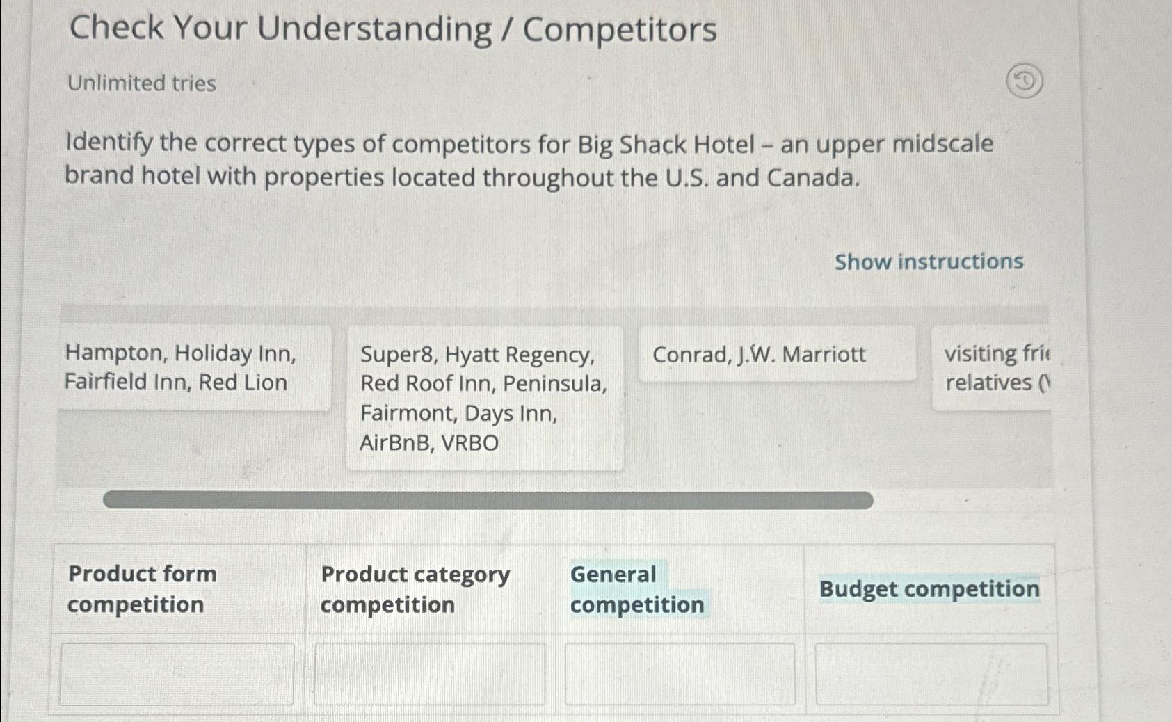 Solved Check Your Understanding / ﻿CompetitorsUnlimited | Chegg.com