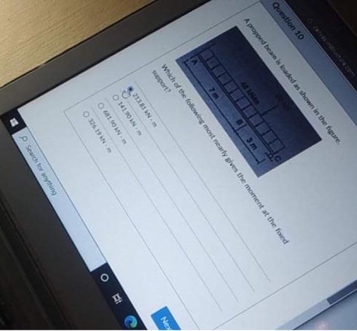 Solved Question A Propped Beam Is Loaded As Shown In The Chegg Com