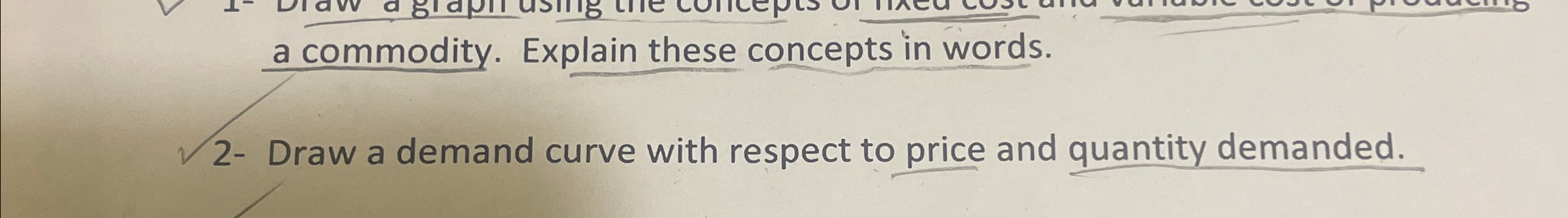 Solved a commodity. Explain these concepts in words.2- ﻿Draw | Chegg.com