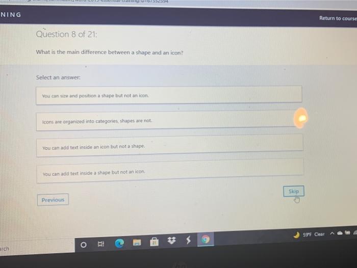 Solved NING Return to course Question 8 of 21: What is the | Chegg.com