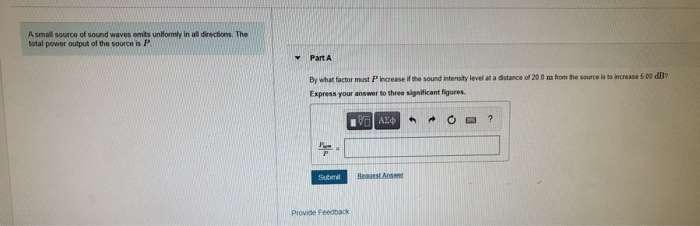 Solved A small source of sound waves emits uniformly in all | Chegg.com