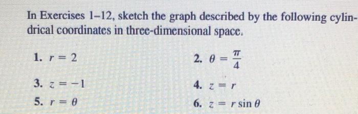 Solved In Exercises 1-12, sketch the graph described by the | Chegg.com