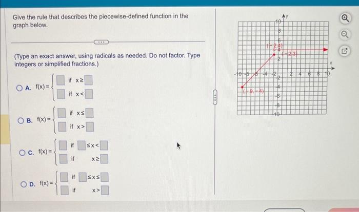 Solved write the rule for the function. select the correct | Chegg.com