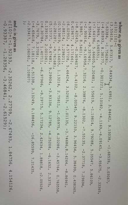 Solved I 4. Solve the following 10 simultaneous equations by | Chegg.com