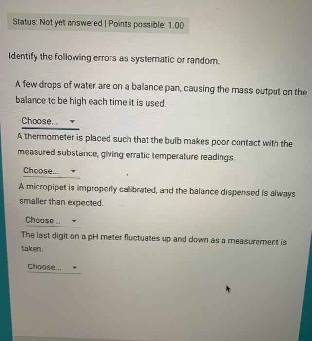 Solved Status: Not yet answered Points possible: 1.00 | Chegg.com