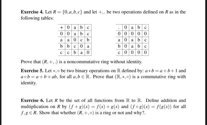 Solved Exercise 1 Let O Be Two Binary Operations On Z 2575