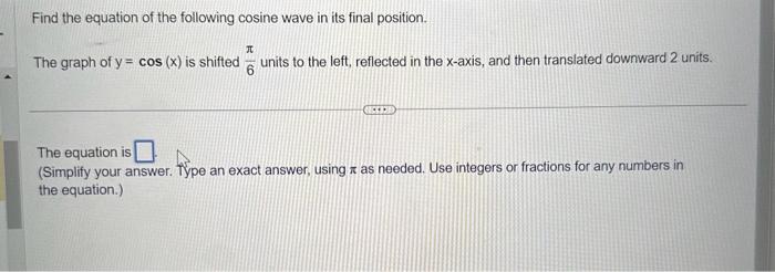 Solved Find the coordinates of the point (6π,3) after it is | Chegg.com
