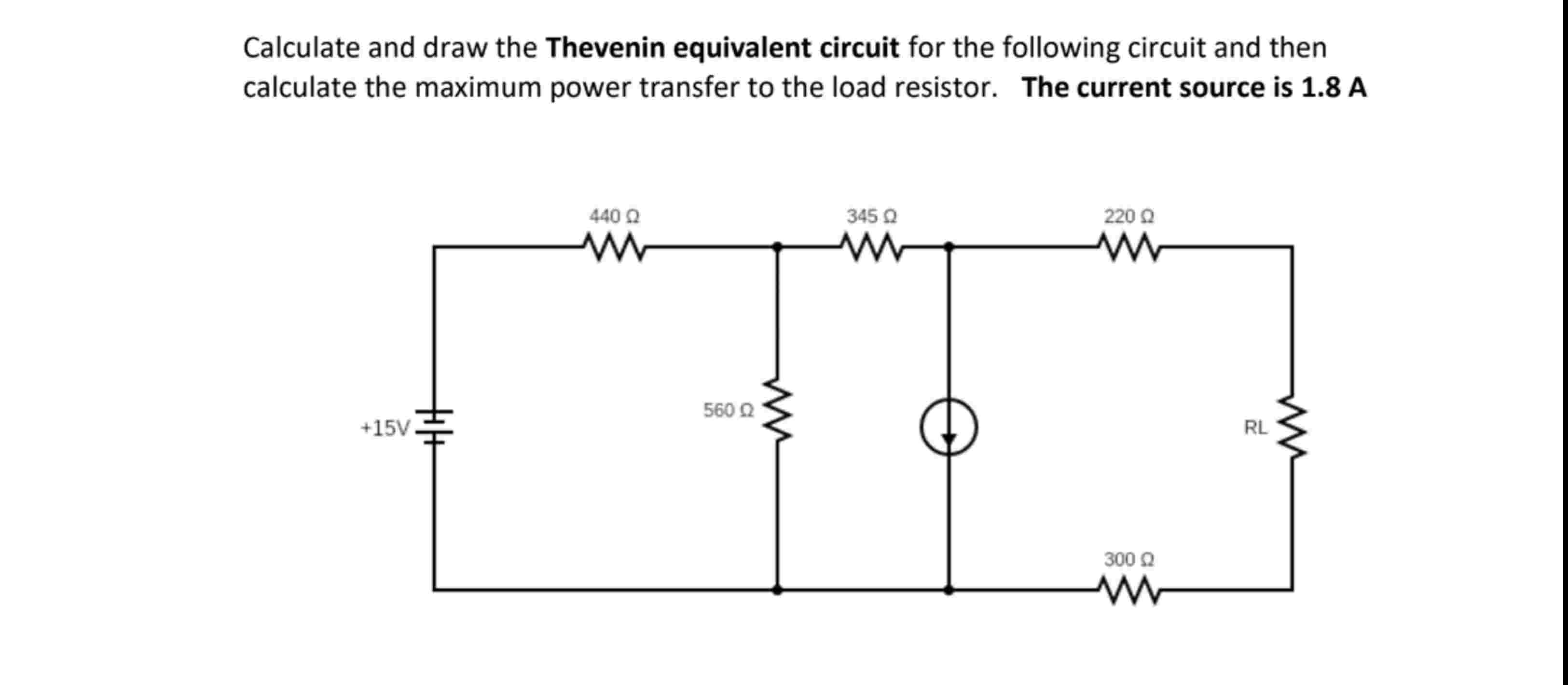 Calculate and draw the Thevenin equivalent circuit | Chegg.com