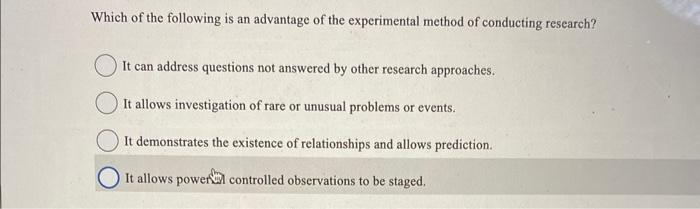 experimental pricing research uses which of the following