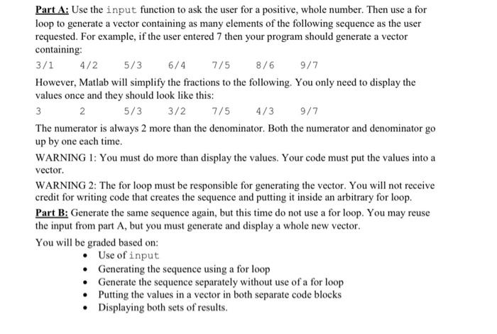 Solved Part A: Use the input function to ask the user for a | Chegg.com
