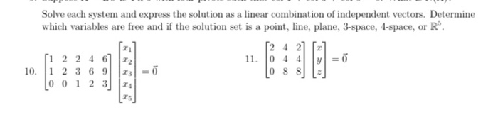 Solved Solve each system and express the solution as a | Chegg.com