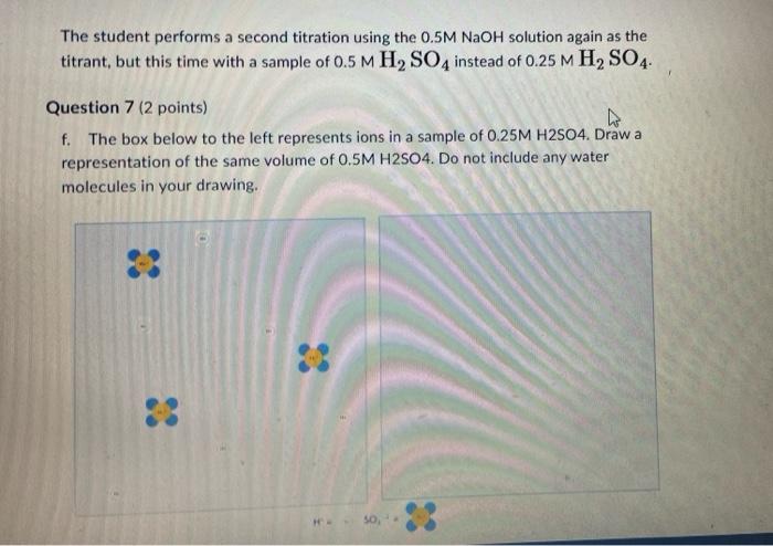 Solved The student performs a second titration using the | Chegg.com